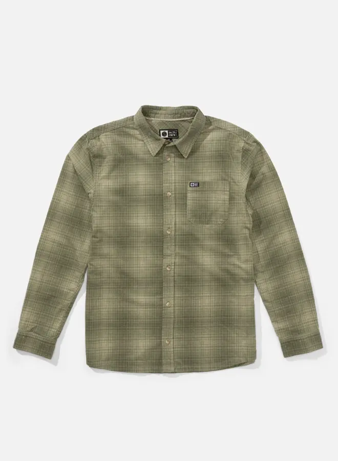 CASTER LONG SLEEVE CORD BUTTON UP