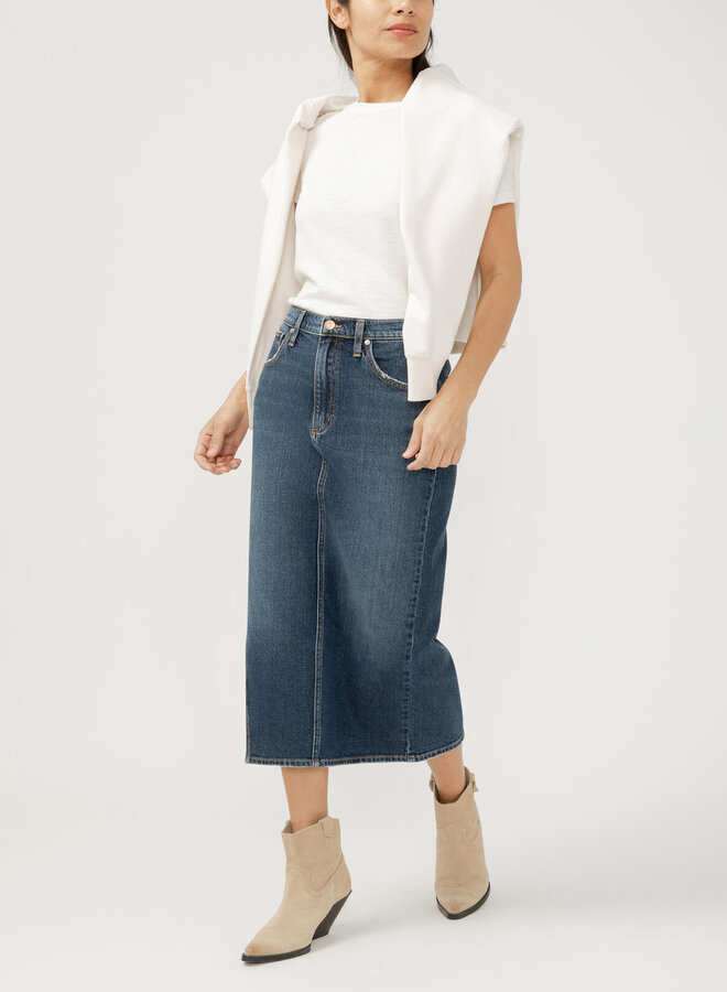 MIDI DENIM SKIRT