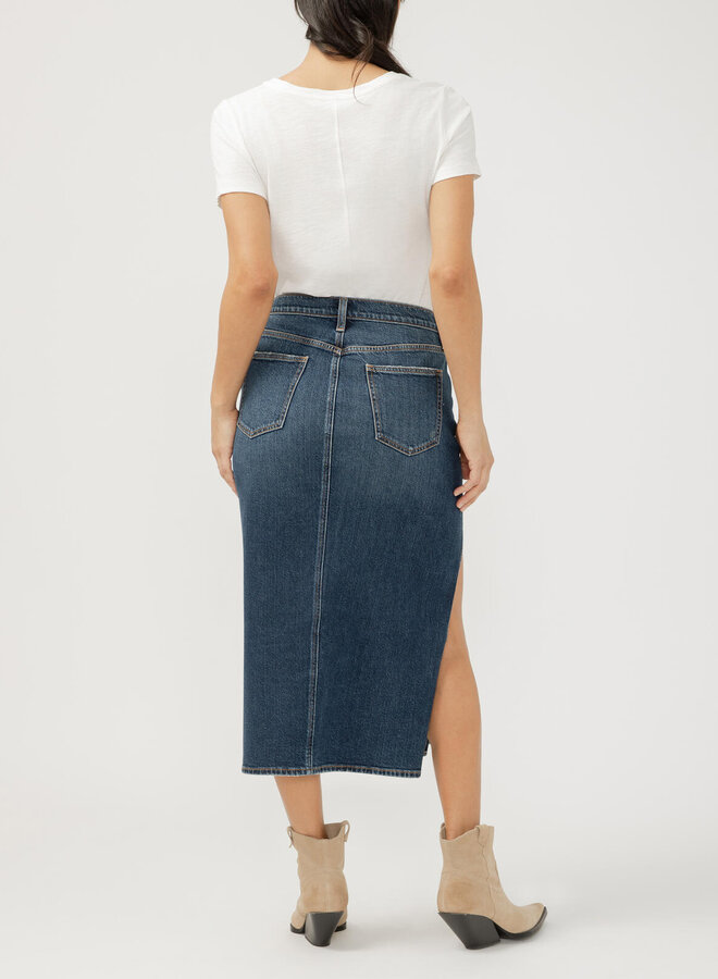 MIDI DENIM SKIRT