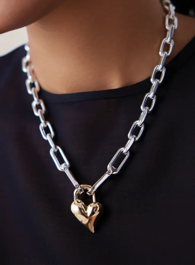 PADLOCK HEART PENDANT