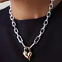 PADLOCK HEART PENDANT