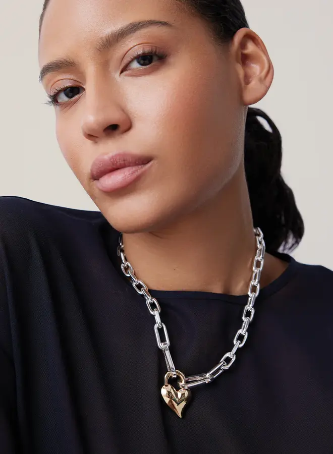 PADLOCK HEART PENDANT