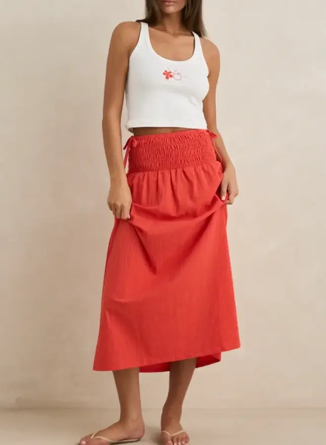 ALANA TIE SIDE MAXI SKIRT