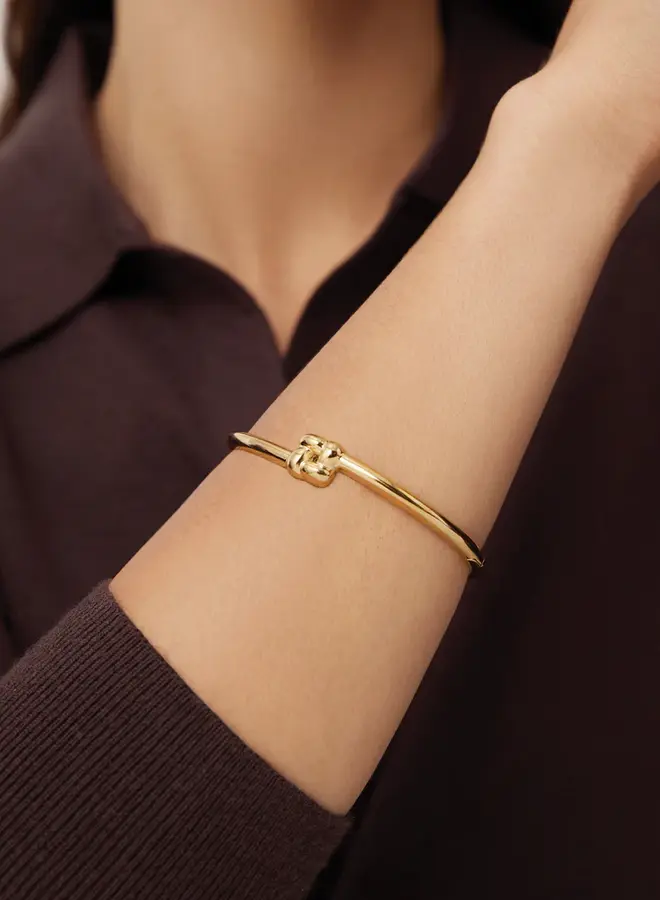 SLIM WOVEN SQUARE BANGLE