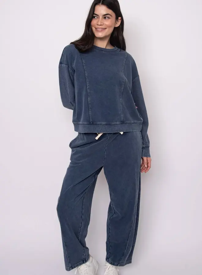 KACEY DENIM FRENCH TERRY