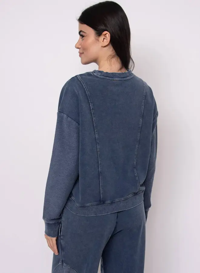 KACEY DENIM FRENCH TERRY