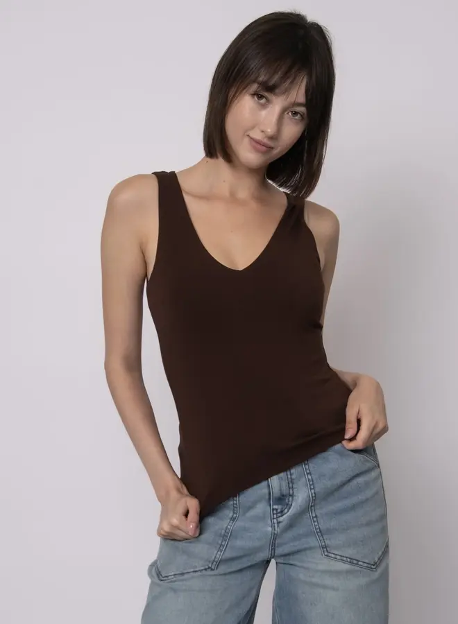 VALENTINA COTTON V TANK