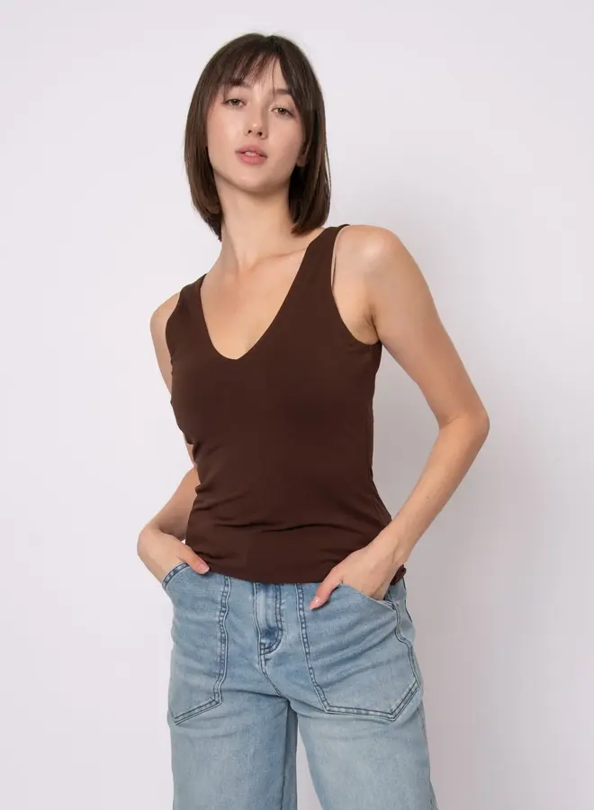 VALENTINA COTTON V TANK