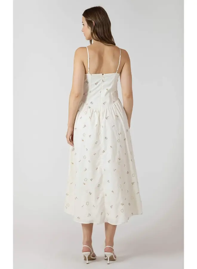 SMOCKED DETAIL DRESS