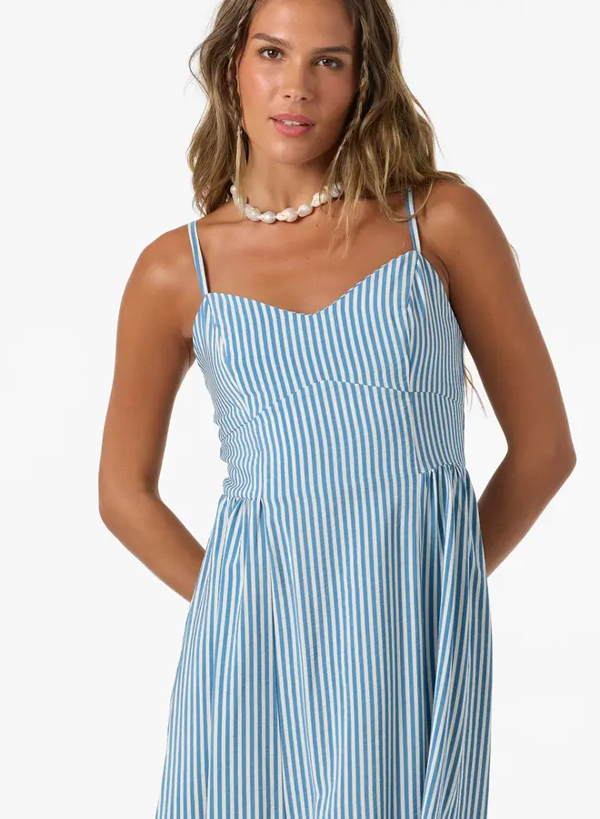 LINEN STRIPE DRESS