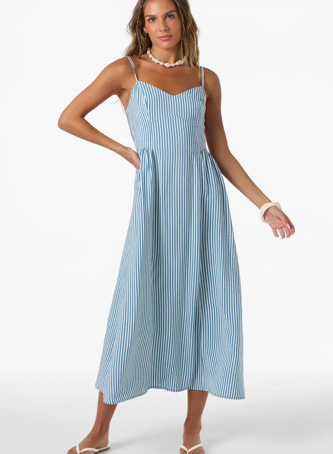 LINEN STRIPE DRESS