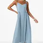 LINEN STRIPE DRESS