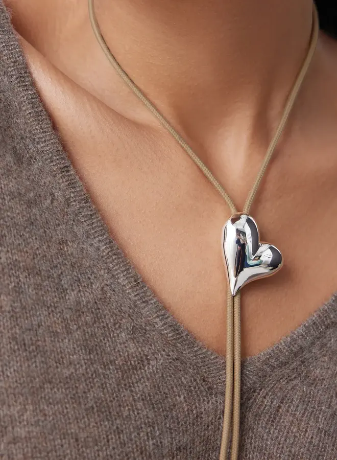 ART HEART BOLO TIE