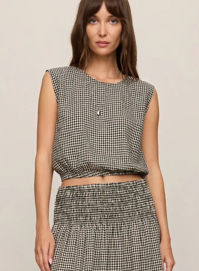 MERIT GINGHAM TOP