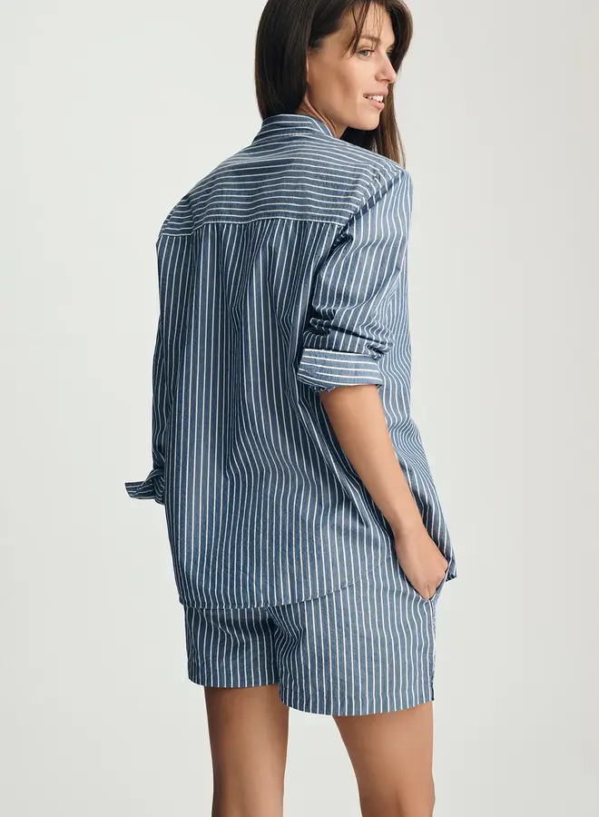 WOVEN STRIPE SHIRT