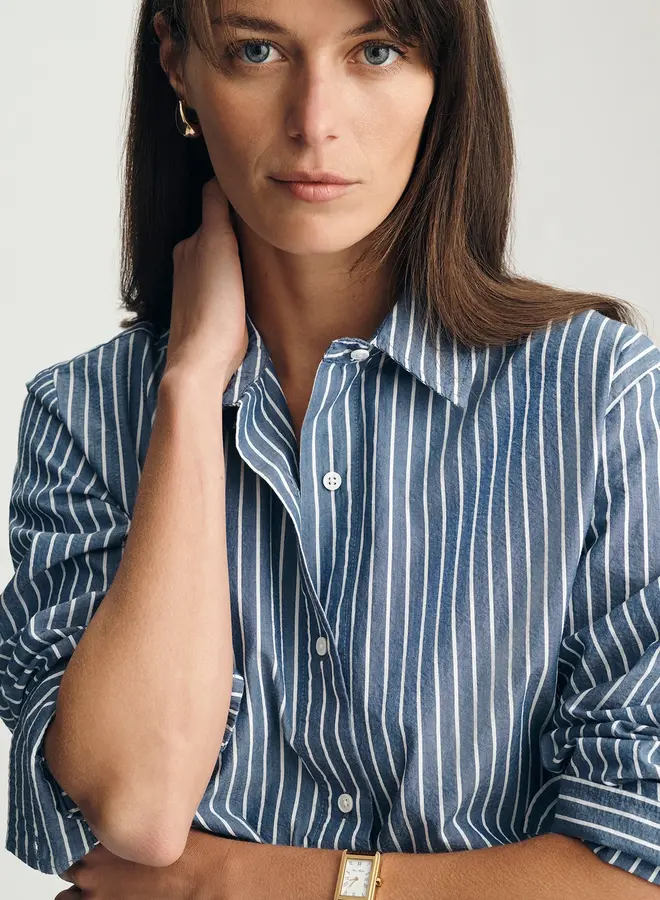 WOVEN STRIPE SHIRT