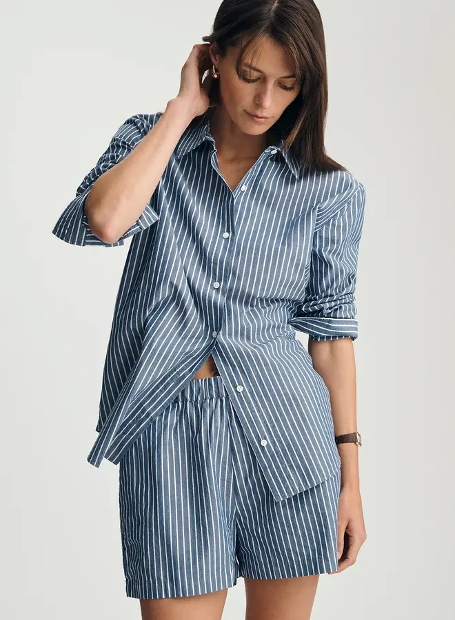 WOVEN STRIPE SHIRT