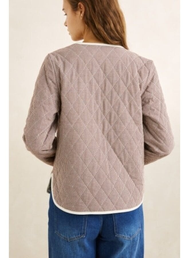 LONDON CHECK QUILTED JACKET