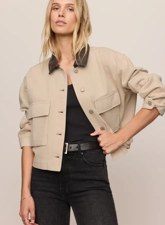REY CROPPED CHORE JACKET