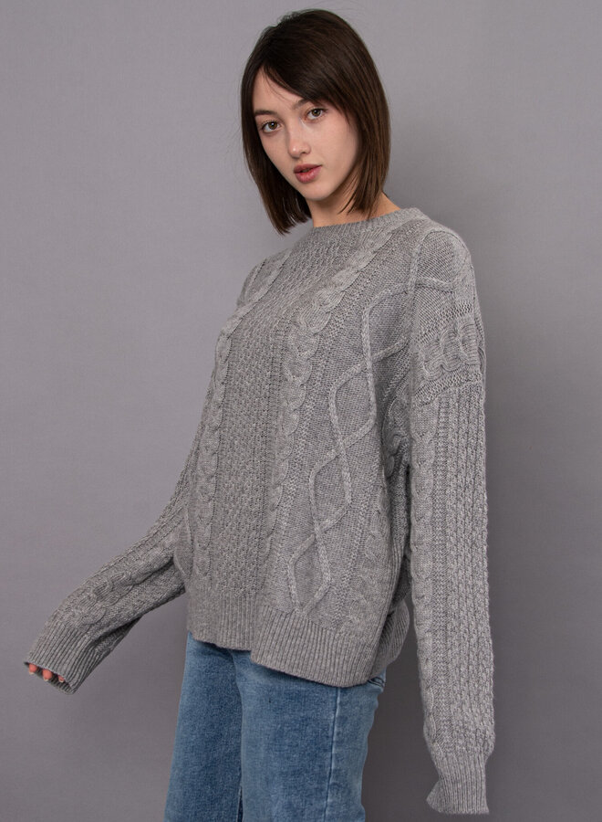 ESTERA CABLE FRONT LONG SLEEVE