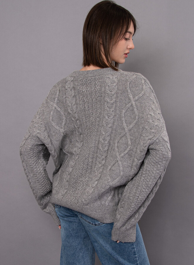 ESTERA CABLE FRONT LONG SLEEVE