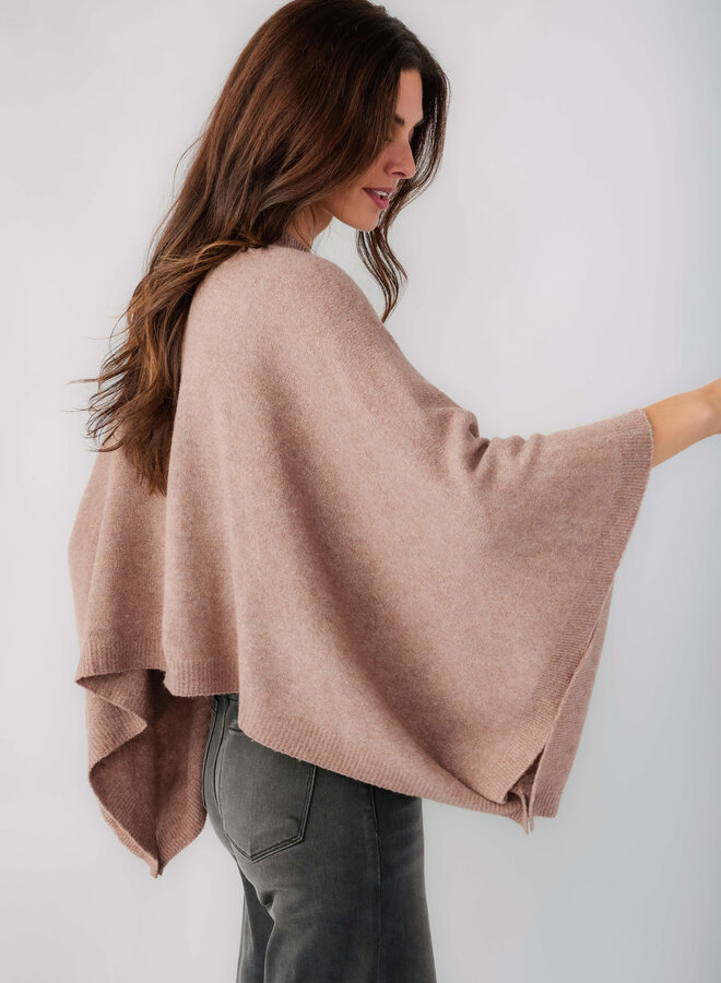 COSTANZA BUTTON PONCHO