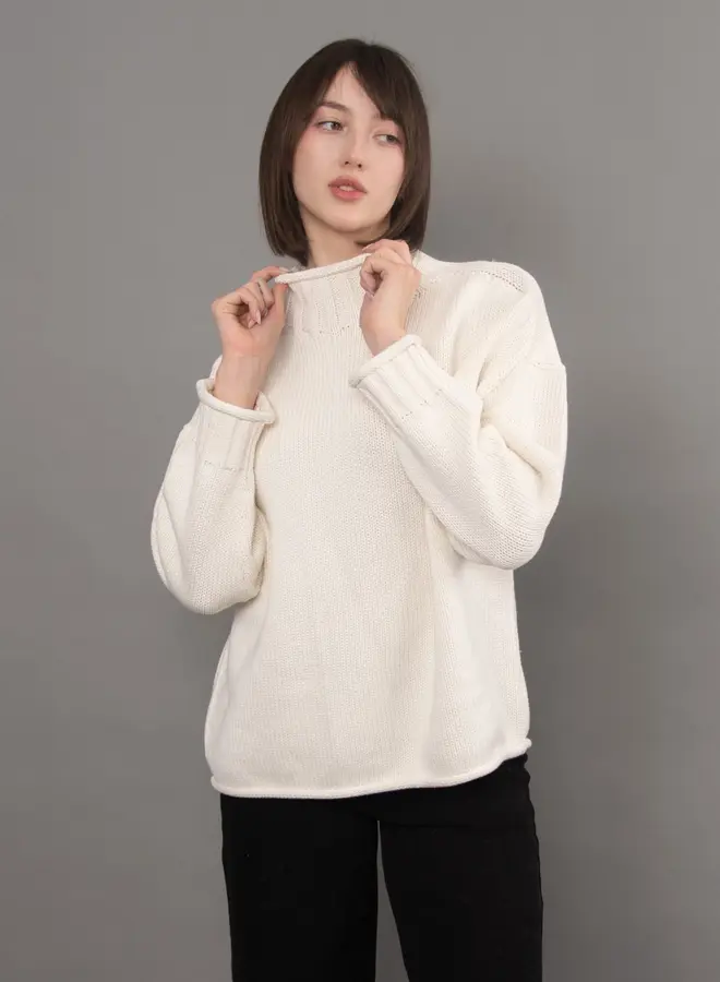 LUCRETIA L/S FUNNEL NECK