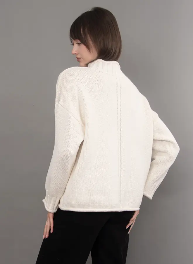 LUCRETIA L/S FUNNEL NECK