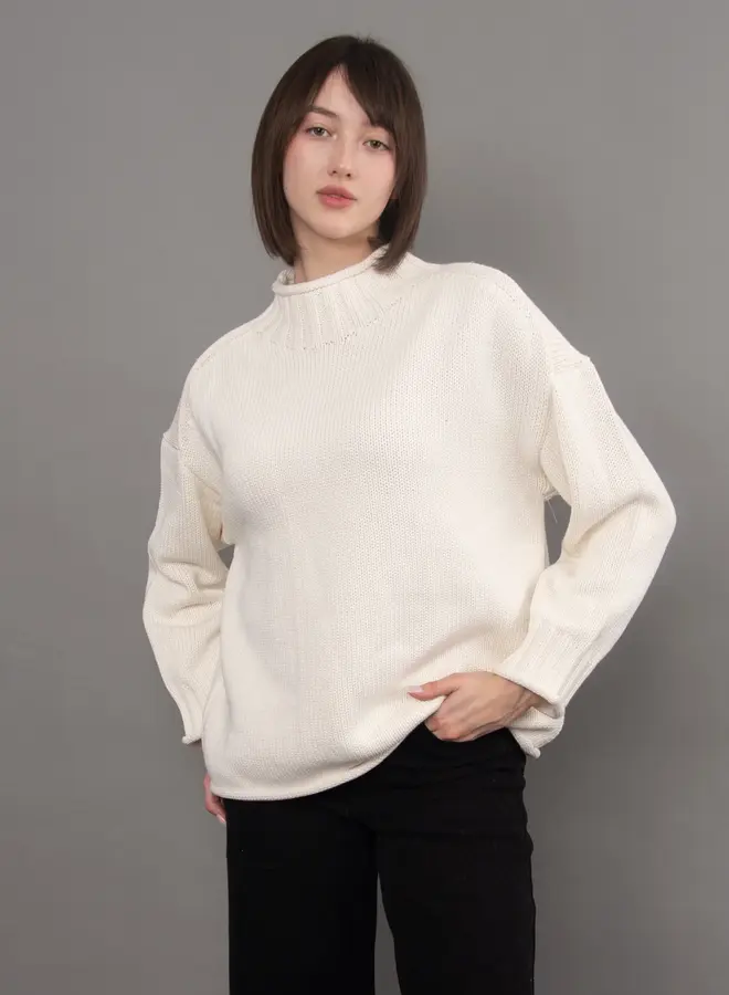 LUCRETIA L/S FUNNEL NECK