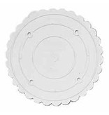 WILTON ENTERPRISES 10"  RND SCALLOPED DECO PREF SEP PLATE EA