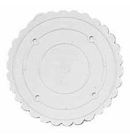 WILTON ENTERPRISES 6" RND SCALLOPED  DECO PREF SEP PLATE EA