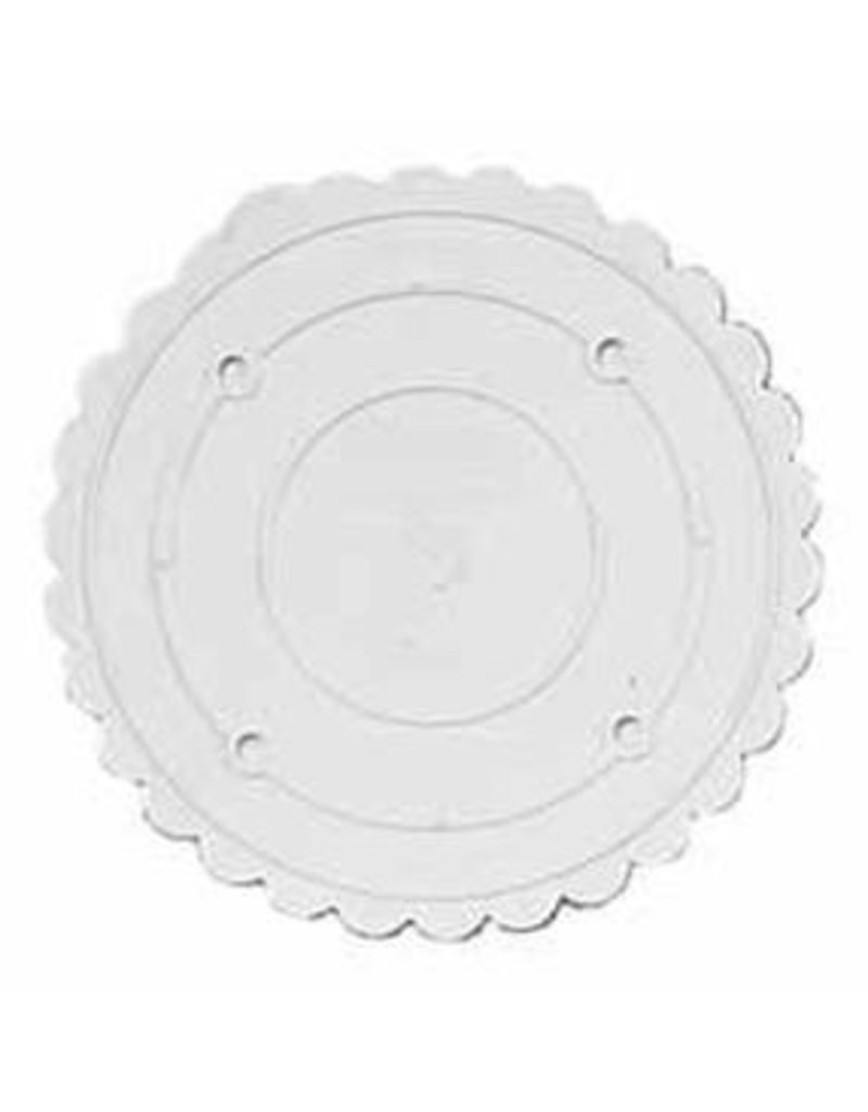 WILTON ENTERPRISES 8" RND SCALLOPED DECO PREF SEP PLATE EA