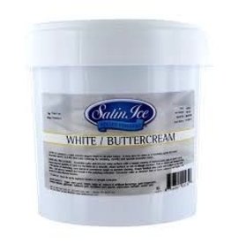 SATIN FINE FOODS WHITE BUTTERCREAM SATIN ICE FONDANT  2 LB
