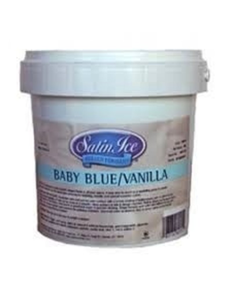 SATIN FINE FOODS PASTEL BLUE SATIN ICE FONDANT 2 LB