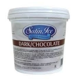 SATIN FINE FOODS DARK CHOCOLATE SATIN ICE FONDANT  2 LB