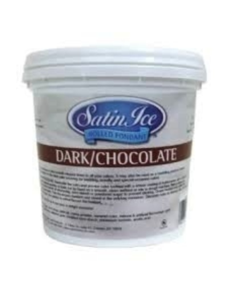 SATIN FINE FOODS DARK CHOCOLATE SATIN ICE FONDANT  2 LB