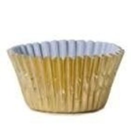ATECO 1'' GOLD PAPER LINED FOIL BAKING CUP 200 CT