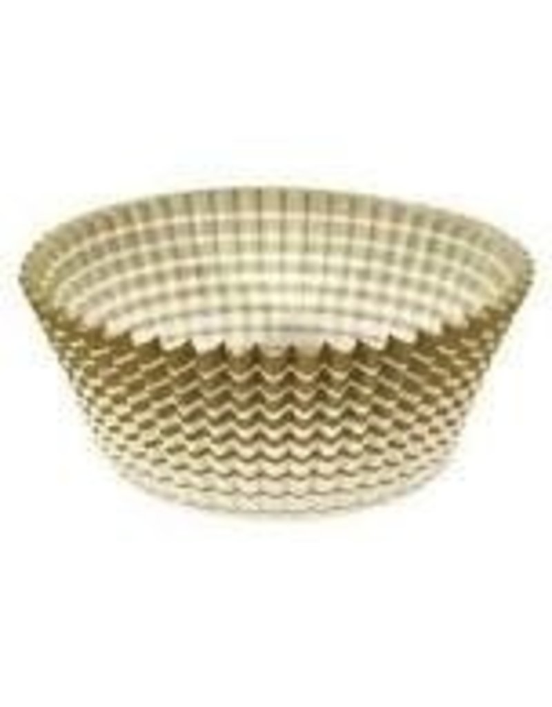 ATECO 1'' GOLD STRIPED PETITE FOUR  CUP 200 CT