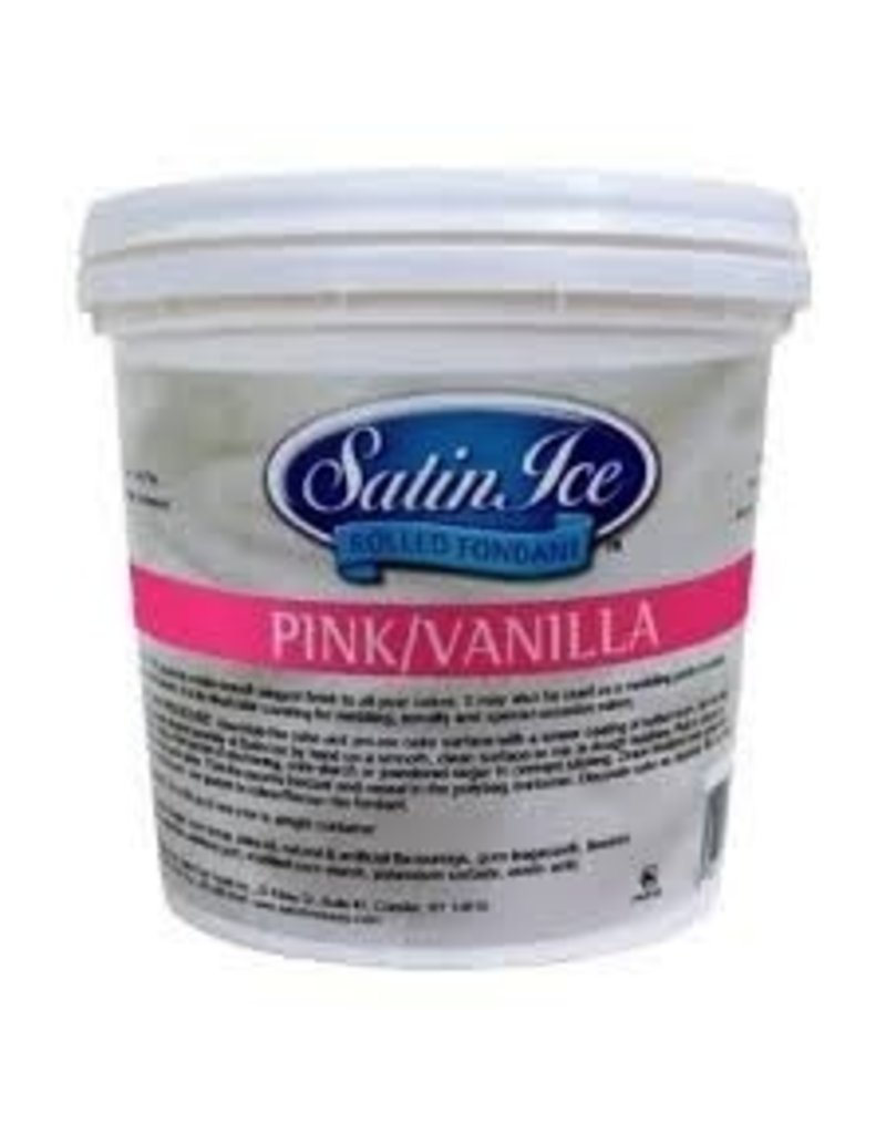 SATIN FINE FOODS PINK SATIN ICE FONDANT 2 LB