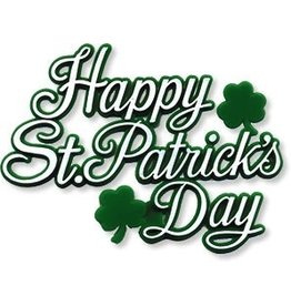 PFEIL & HOLING HAPPY ST PATRICKS DAY PLAQUE 3'' BOX 48 CT