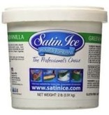 SATIN FINE FOODS GREEN SATIN ICE FONDANT  2 LB