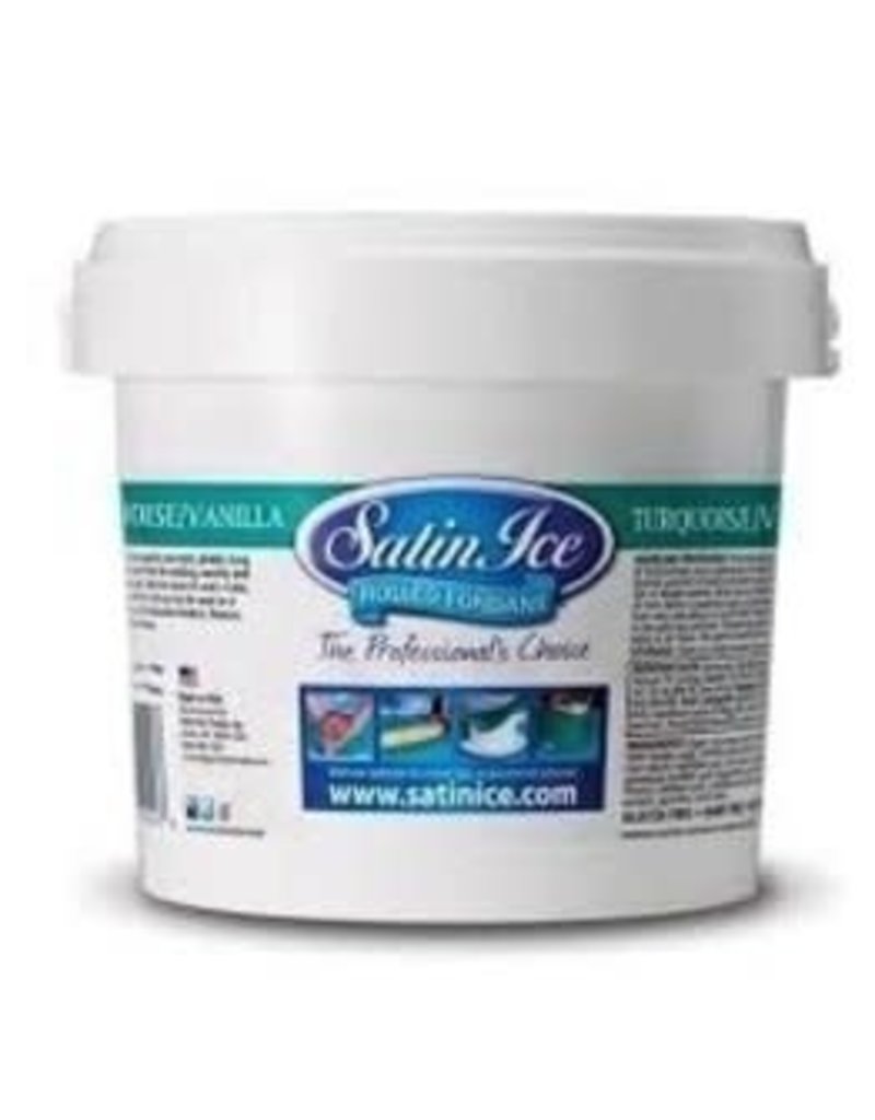 SATIN FINE FOODS TURQUOISE SATIN ICE FONDANT  2 LB