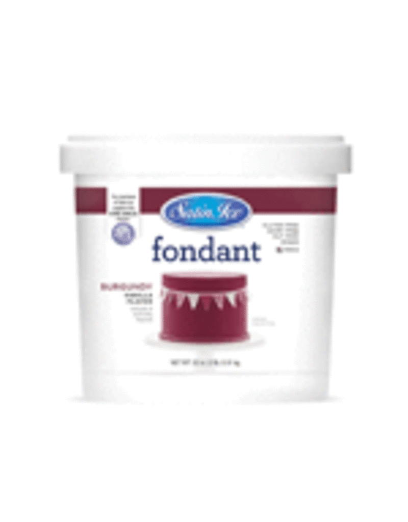 SATIN FINE FOODS BURGUNDY SATIN ICE FONDANT 2 LB