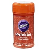 WILTON ENTERPRISES ORANGE SPRINKLE SUGAR 3.25 OZ EA