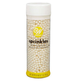 WILTON ENTERPRISES WHITE SUGAR PEARL 4.9oz