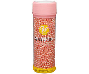 Sugar Pearl Sprinkles, Pastel Pink, 5 oz. - Wilton