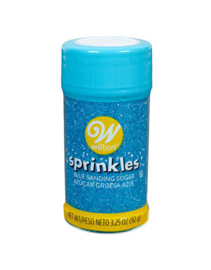 WILTON ENTERPRISES BLUE SPRINKLE SUGAR 3.25 OZ EA