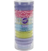 WILTON ENTERPRISES PASTEL STD BAKING CUP ASST COLORS PKG 300 CT