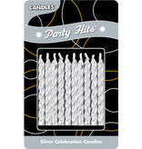 PFEIL & HOLING SILVER BIRTHDAY CANDLES 2.5’’ BOX 12/10 PK