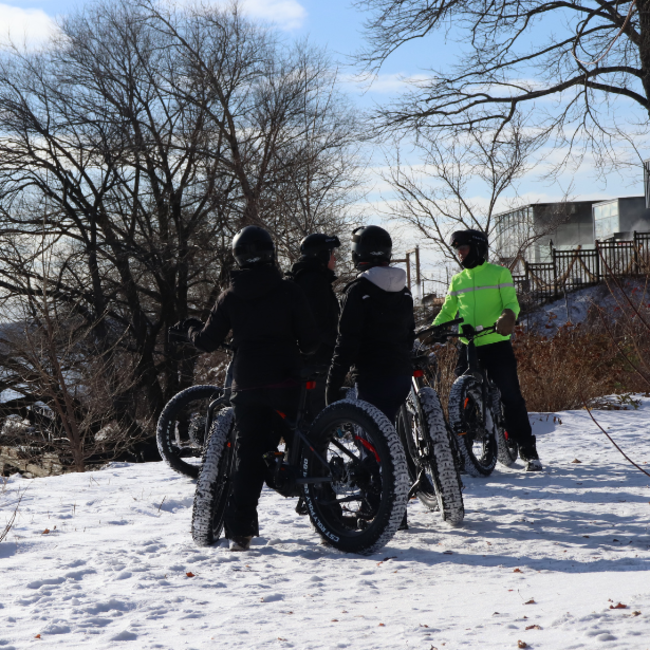 Excursion guidée en fatbike électrique à Québec